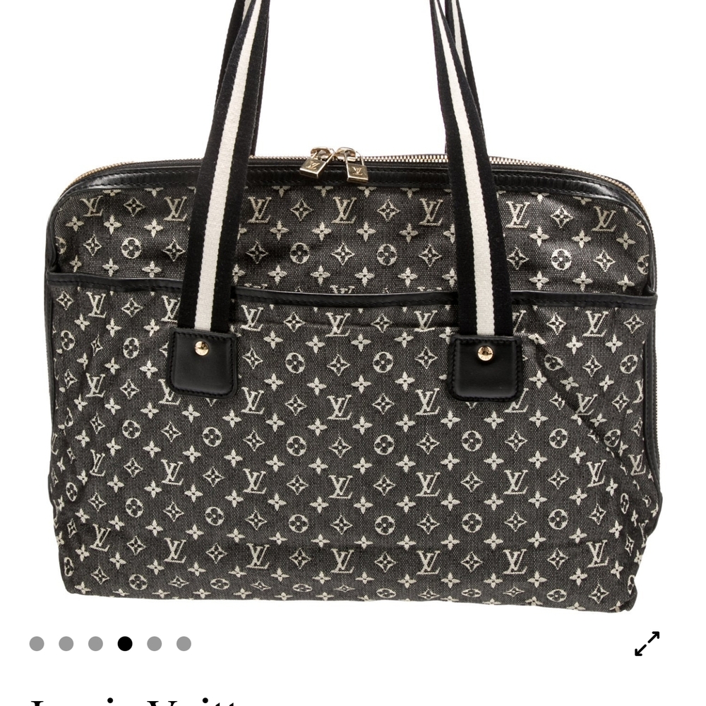 Louis Vuitton Gray and Black Laptop Bag with Monogram Design - Picture 4 of 5